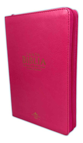 Biblia Reina Valera 1960 Letra Grande Cierre Pjr Fucsia