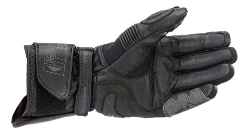 Guantes De Piel Moto Alpinestars Sp-2 V3 Negro Largos