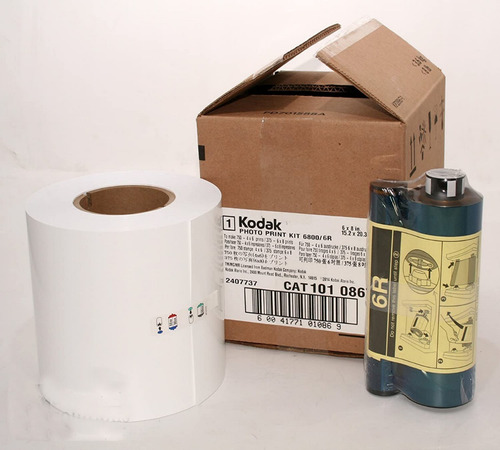 Kodak Papel,ribbon Impresora 6800/6850/605 ( Tienda Fisica )