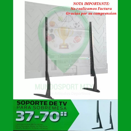 Soporte Universal Tv - Base / 100% N |_| E \/ 0