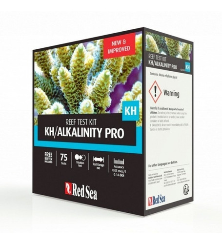 Red Sea Alkalinity Pro 75 Tests Alcalinidad Acuarios Marinos