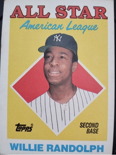 Carta Topps 1988 De Colección Con Errores De Impresion