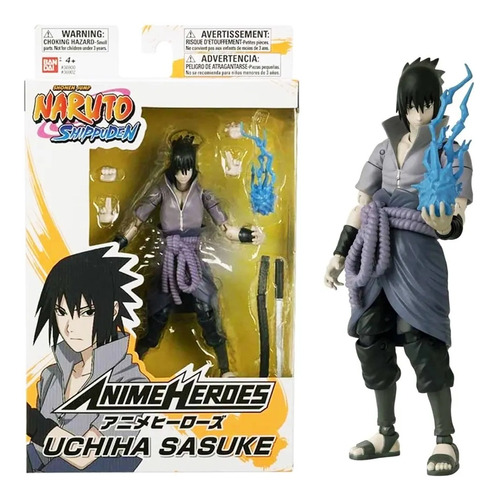 Figura Articulada Animé Héroes Uchiha Sasuke