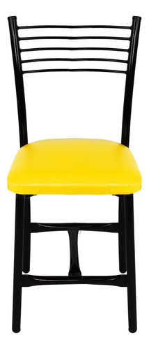 Comedor Para Restaurante Bar Mesa Cafetería Jardín Exterior Color Amarillo Diseño De La Tela De Las Sillas Liso
