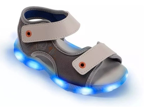 sandalia com led masculina