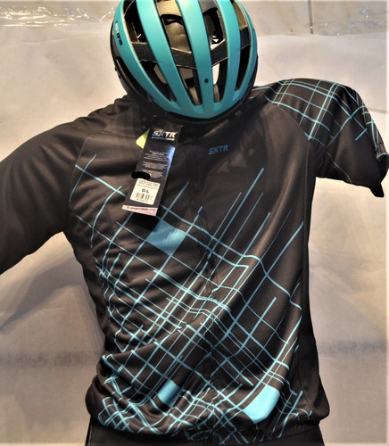 Imagem 2 de 10 de Kit Masculino Mtb/speed Camisa Sxtr +capacete 1highone Win