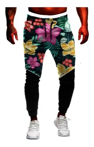 Calça floral cheap masculina