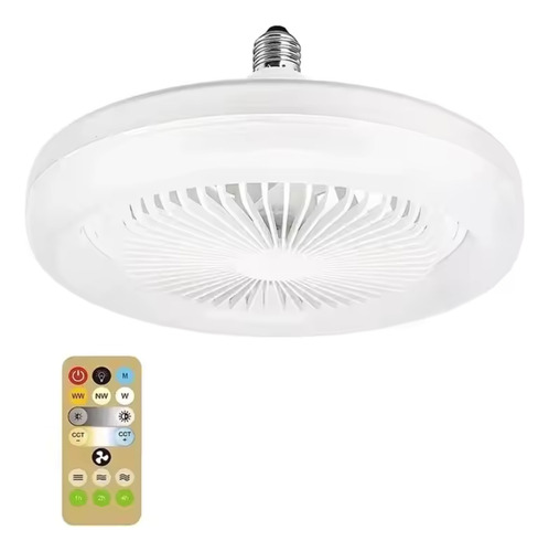 Ventilador Lampara De Techo Con Mando A Distancia Y Luz Led
