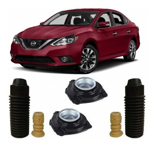 Kit Batente Amortecedor Completo Nissan Sentra 2015 2016