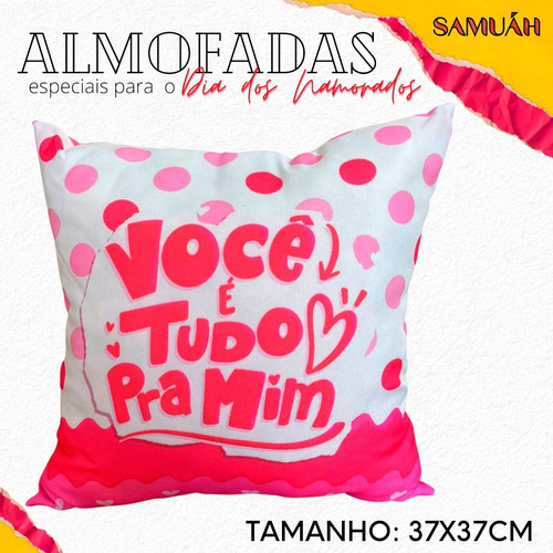 Almofada Love Amor Casal Namorados Presente Decoração Cor Você é tudo para mim