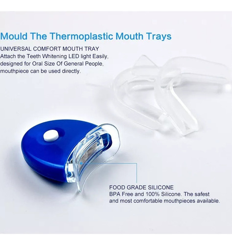Novo Luzes Led Para Dentes Com Kit De Gel Clareador Dental