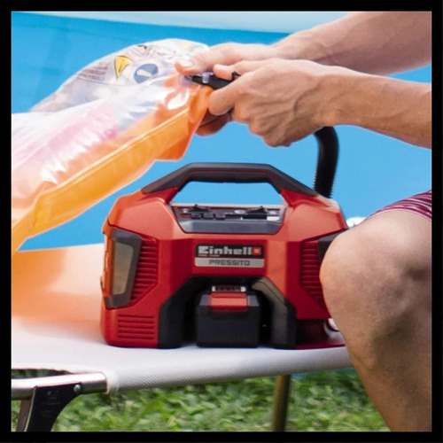 Compresor Aire Portátil 18v Einhell Pressito + Bateria 4