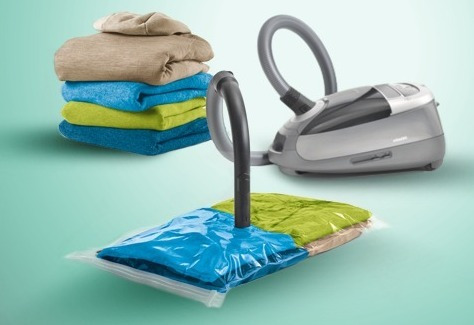 Imagen 3 de 4 de 3 Bolsas Al Vacío 50 X 60 Cm Para Almacenar Ropa