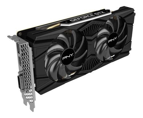 Imagen 2 de 6 de Placa de video Nvidia PNY Dual Fan GeForce GTX 16 Series GTX 1660 Ti VCG1660T6DFPPB 6GB