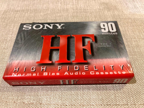 Cassette Sony Hf 90 Minutos, Cinta Normal Tipo I, Sellado