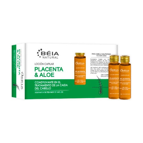 Loción/ampolla Placenta Y Aloe-control Caída-15ml, Caja X 12