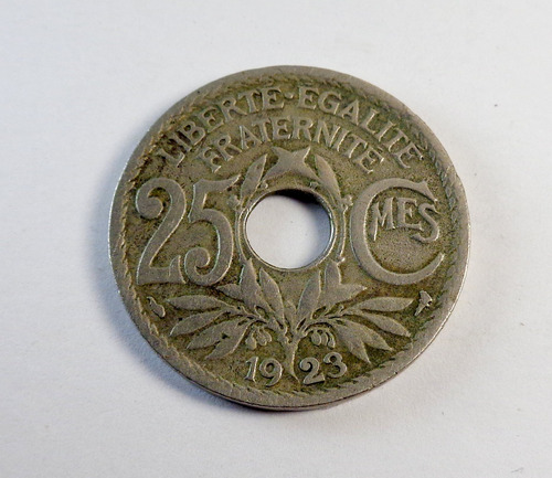 Moneda Francia 25 Céntimos 1923 En Rosario