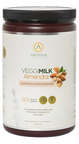 Veggi Milk Almendra 600 Gr Aquasolar - Aldea Nativa