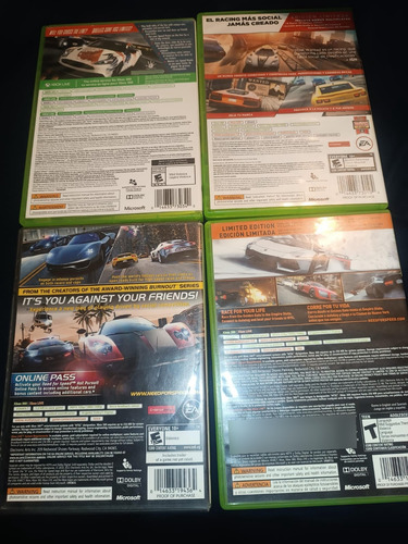 4 Juegos De Need For Speed Para Xbox 360 (Usado)