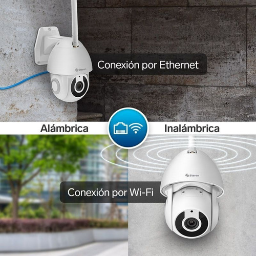 Cámara Seguridad Wifi Ethernet Full Hd Exterior Steren Cctv