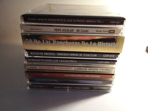 Lote De 9 Cds Música Mexicana Oferta 