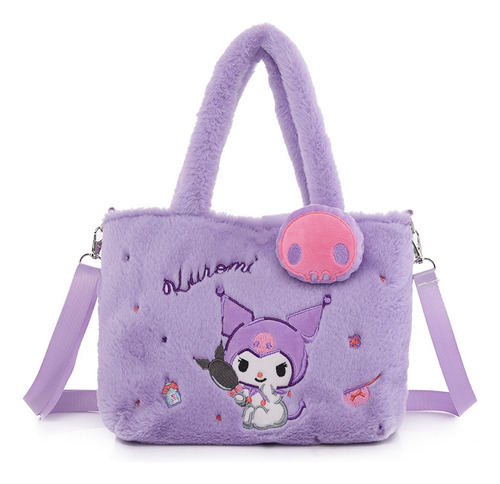 Mochila Bolso Kawaii Kuromi Cinnamoroll Plushies Bandolera