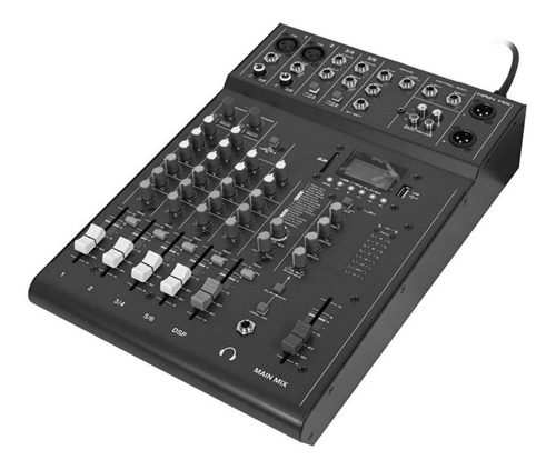 Consola Pasiva De 6 Canales Con Usb Bluetooth, Efectos Pro