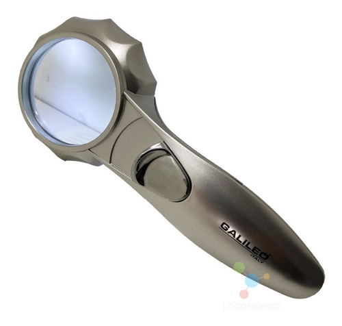 Imagen 5 de 9 de Lupa De Mano 6 Luces Led Galileo 2 Intensidades Aumento 7x