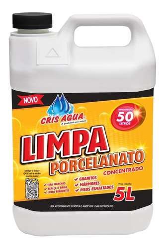  Limpa Porcelanato Pisos E Cerâmica 5 Litro - Cris Água