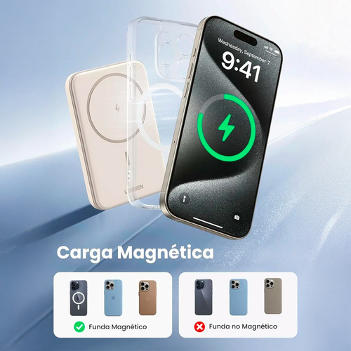 Power Bank Magnética Ugreen 10000mah 20w +cabo Tipo C
