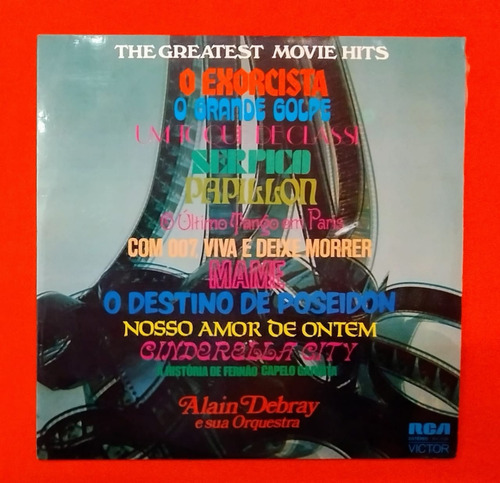 Lp Disco De Vinil Alain Debray The Greatest Movie Hits
