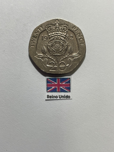 Moeda 20 Pence 1982, In 142 Inglaterra (Usado)
