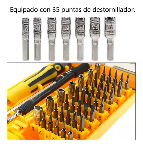 Juego De Destornilladores Manuales 45 En 1 B