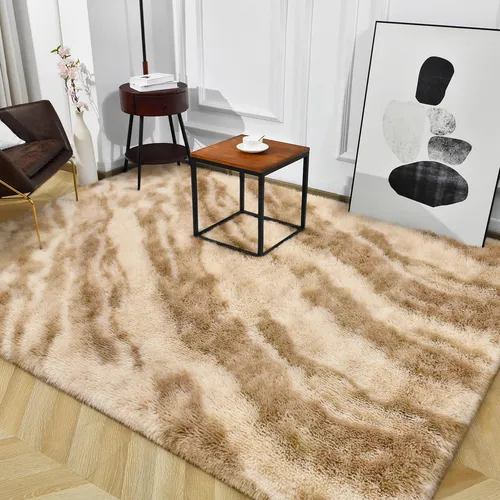Alfombra Twinnis Super Soft Shaggy De 150 X 240 Cm, Color Be