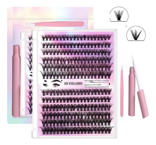 Lash Extension Kit Diy  Lash Clusters Eyelash Extensio240pcs