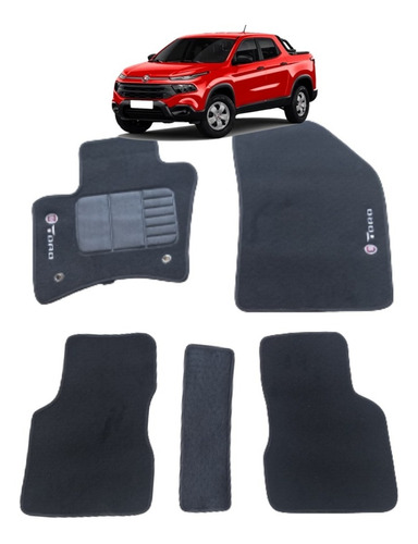 Tapetes Fiat Toro Endurance 1.8 Flex Carpete Personalizado