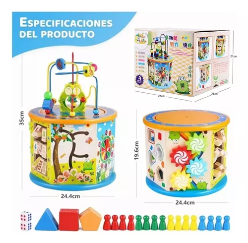 8 En 1 Juguetes Montessori Bebe De Madera Juegos Educativos
