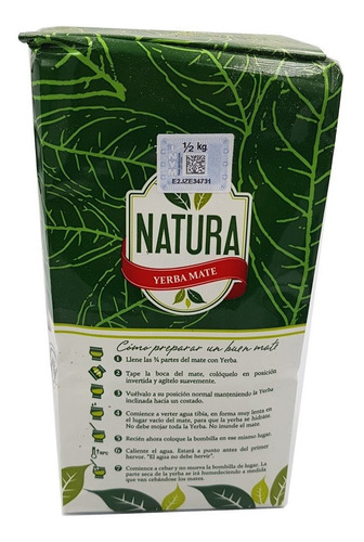 Yerba Mate Natura 10u X 1 Kg Tradicional Misiones Por Mayor