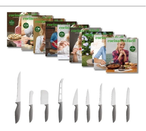 Clarín Colección Cocina Fácil Set 2 De 9 Cuchillos