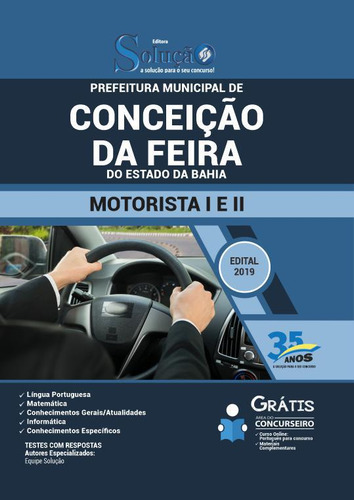 Apostila Conceição Da Feira Ba - Motorista I E Ii