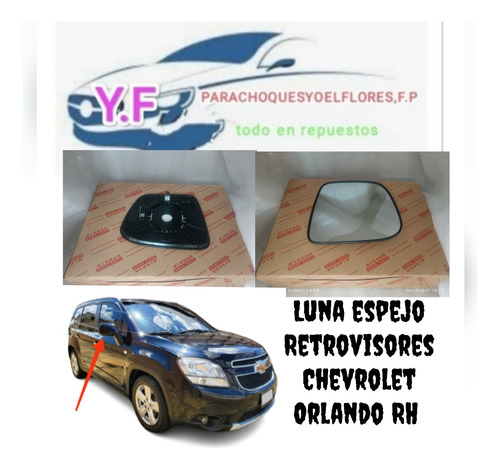 Luna Espejo Retrovisor Chevrolet Orlando 