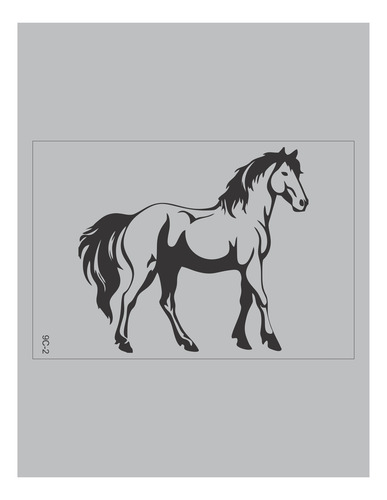 Calcos Con Relieve Para Autos, Lunetas Serie Caballos