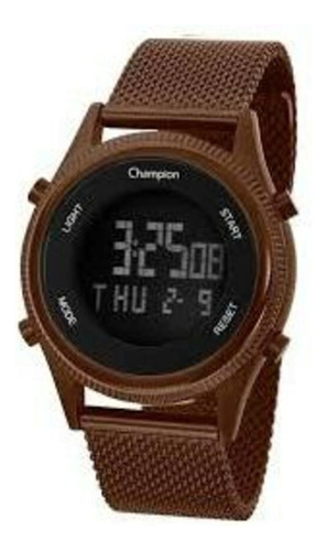Relógio Champion Ch48082r Redondo Marrom