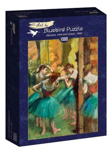 Bluebird Puzzle 1000 Pzs - Degas - Dancers, Pink And Green