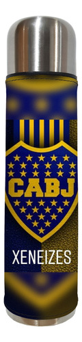 Set Matero Termo 1l Boca Juniors 3 Excelente Calidad