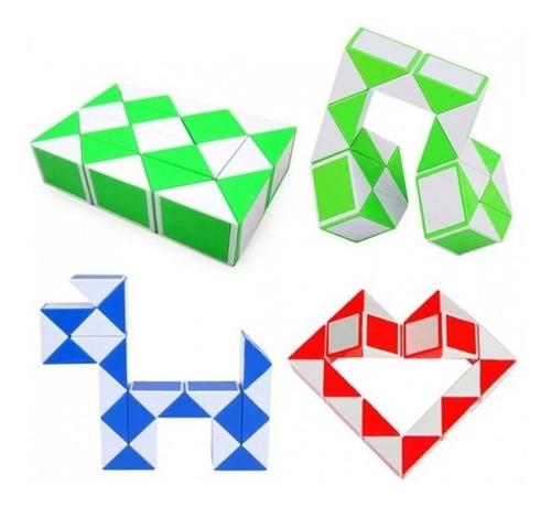 Imagen 3 de 6 de Cubo Magico Tipo Rubik Magic Snake Serpiente Movediza