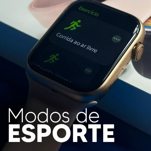 Relógio Smartwatch Inteligente Hw68 41mm Série 8 Com Caixa Preto