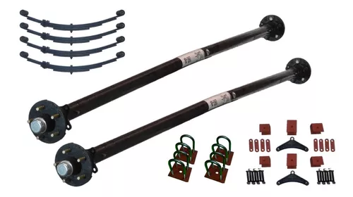 comprar Par De Ejes De Remolque A Medida 3500 Kg Muelles Suspension