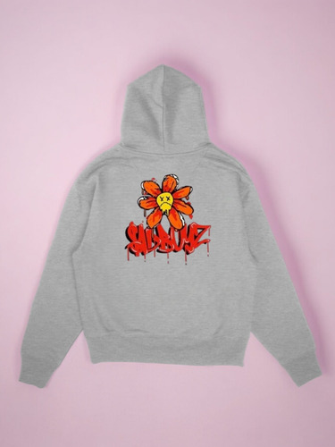 Hoodie Sudadera $ad Boys Frente Flore Atras Corrid Junior H