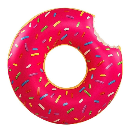 Flotador Dona Donuts Frutilla 120cm Inflable / Lhua Store